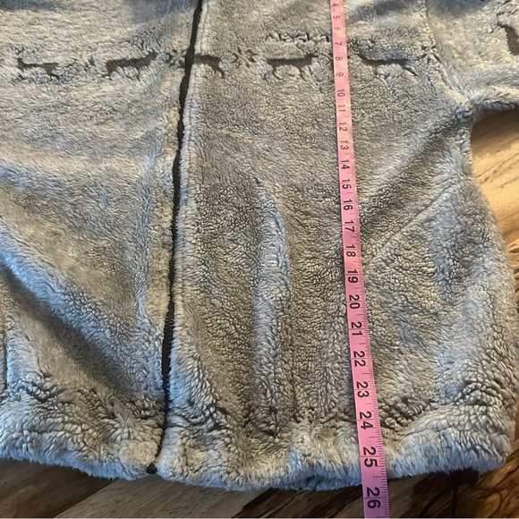 VTG Black Mountain Outdoor Alaska Chunky Fleece Full Zip Nature Deer USA L - Picture 15 of 16